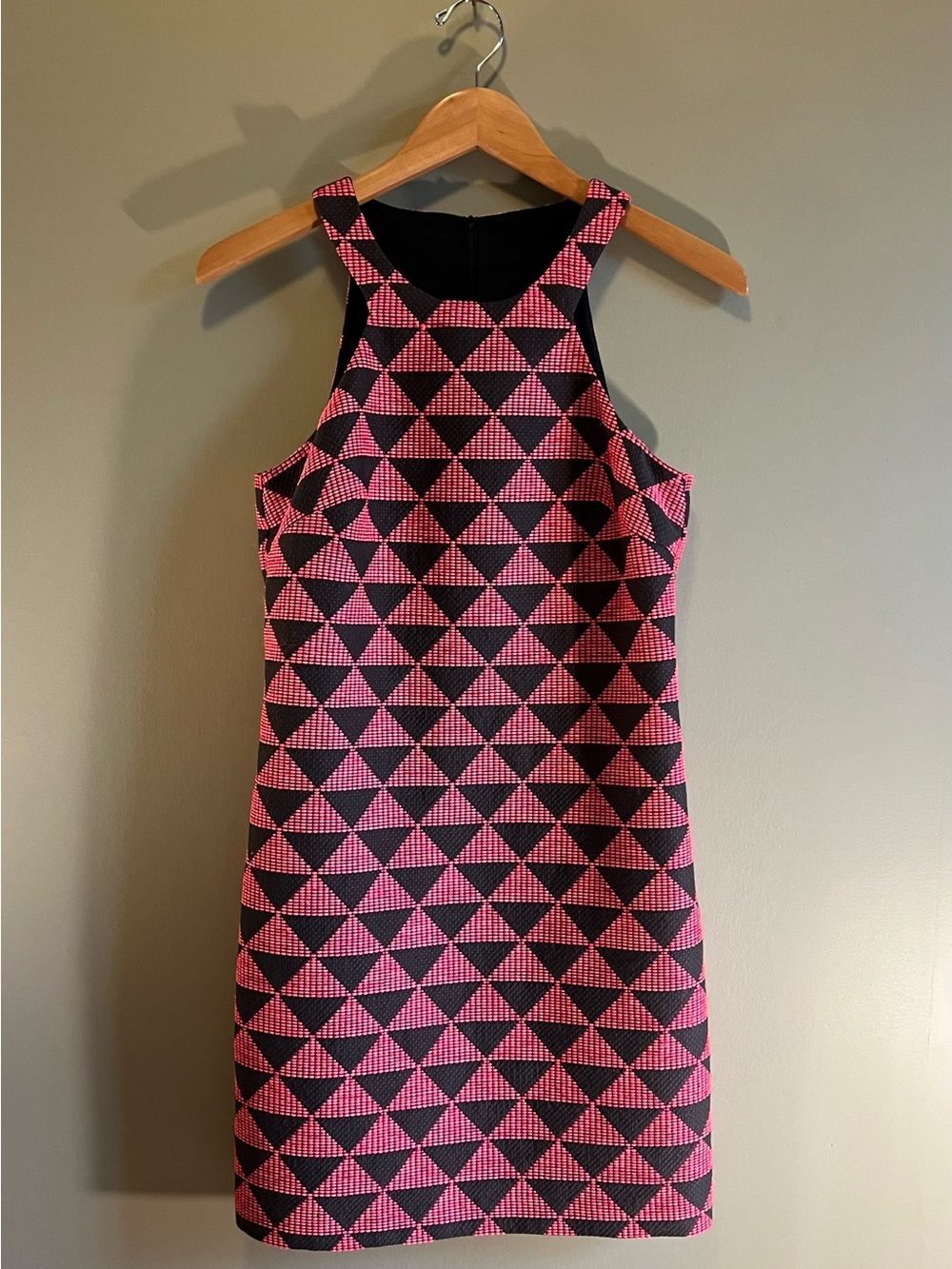 Trina Turk‎ Prohibition Geo-Print Halter Shift Dress